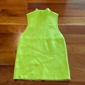 Golly neon green high neck top